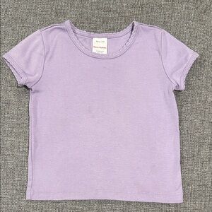 Hanna Andersson Lilac Short Sleeve Lavendar Tee, Size 3T, Free with purchase